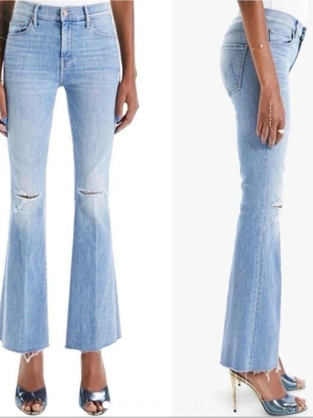 Light Wash Flared Women’s Jeans - Mother